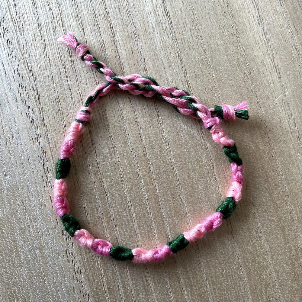 Dominique Bracelet anklet trendy comfortable tie embroidery thread woven gift
